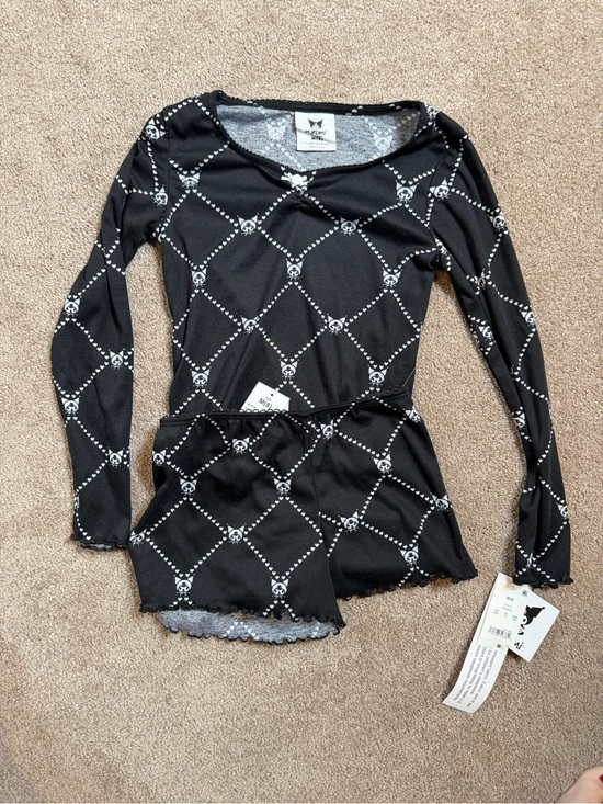 Sanrio Other - NWT Kids Sanrio Kuromi Pajama Set Size 8 Long Sleeve Top & Shorts